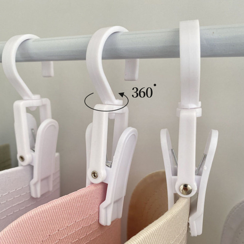 모자 걸이 집게 옷걸이 보관 모자 정리 수납 거치대 행거 후크 5P